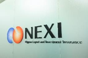 Signboard and logo of Nippon Export and Investment Insurance (NEXI)